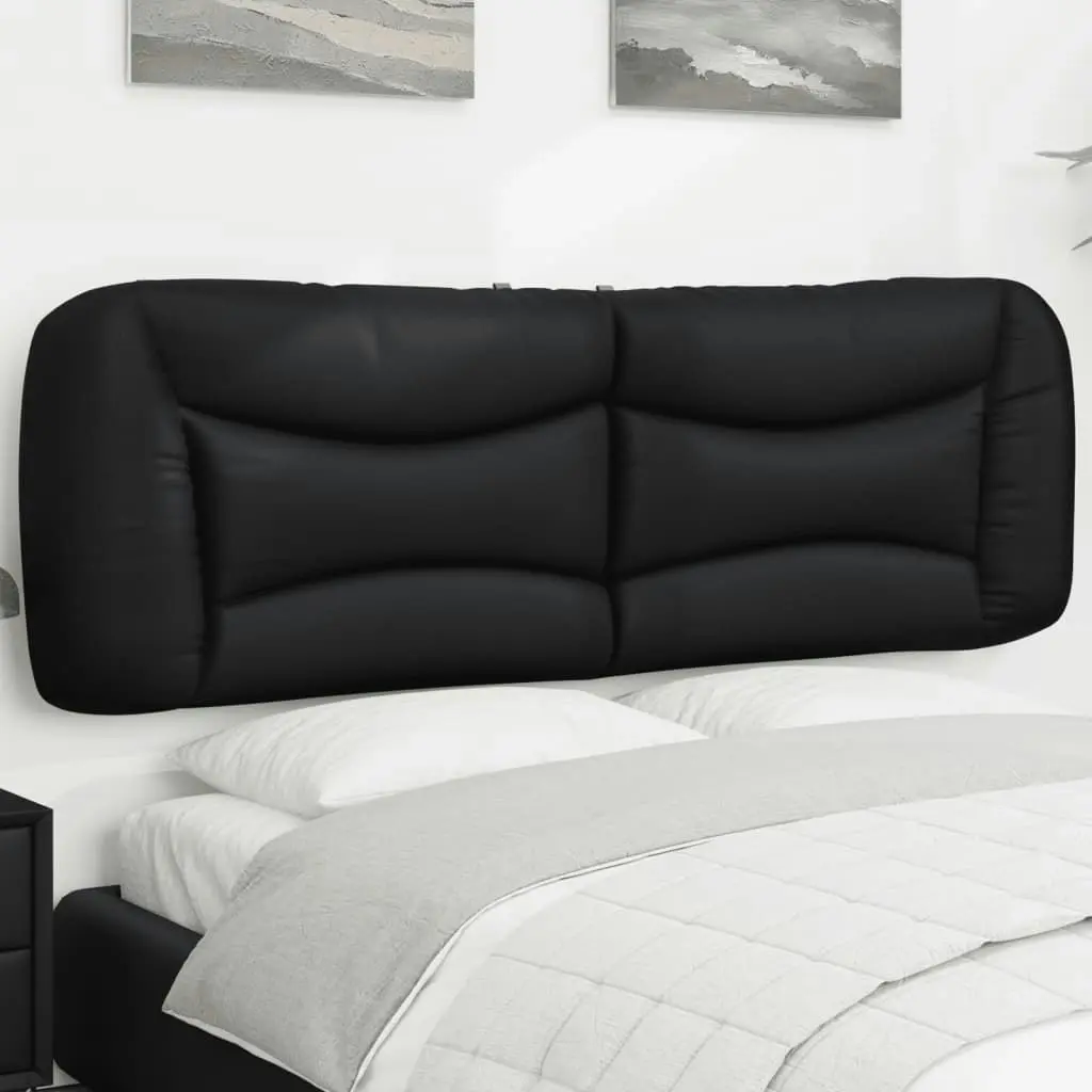 Headboard Cushion Black 152 cm Queen Faux Leather 374631