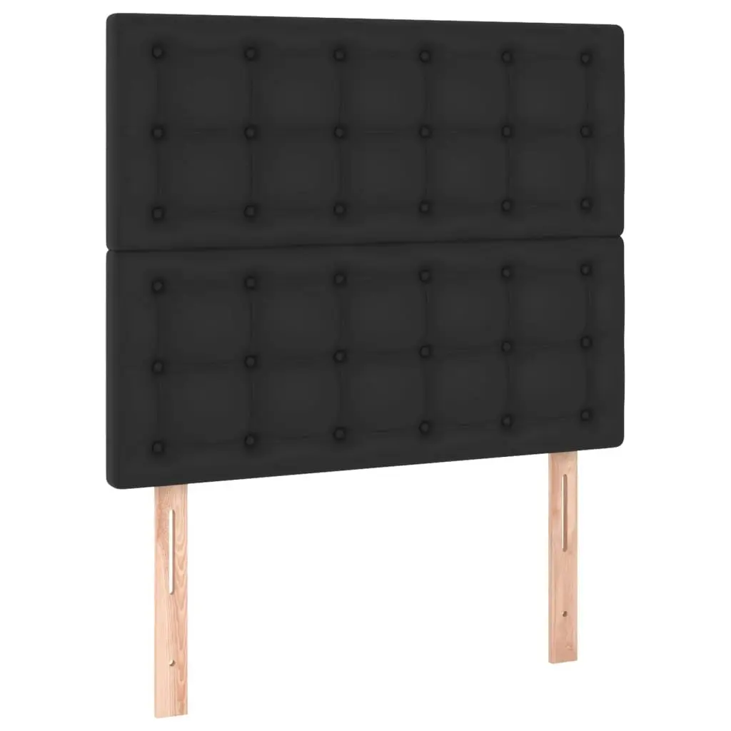 LED Headboard Black 100 cm Faux Leather 3122508