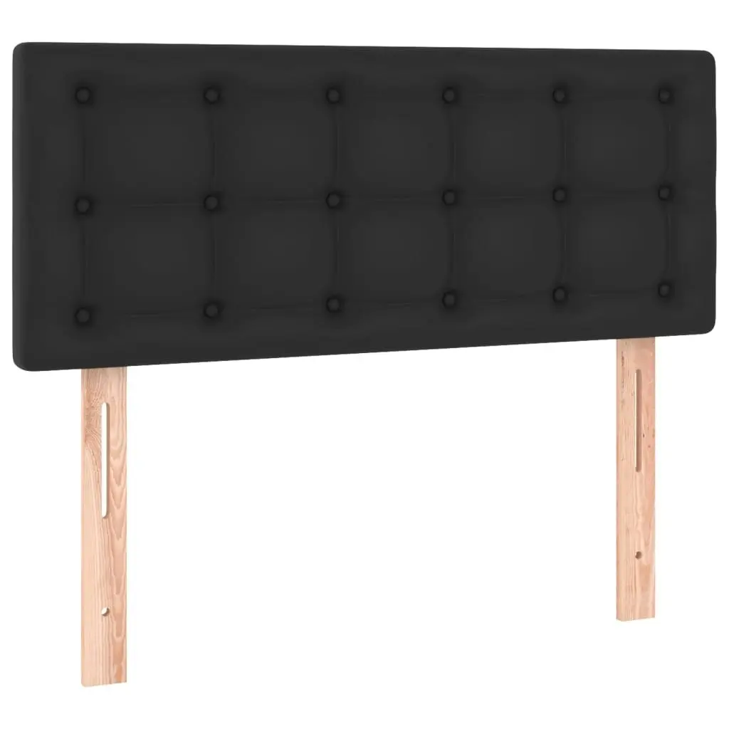 LED Headboard Black 100x5x78/88 cm Faux Leather 3121696