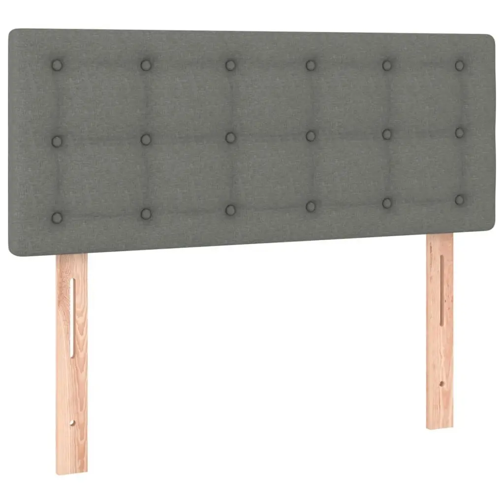 LED Headboard Dark Grey 100x5x78/88 cm Fabric 3122037