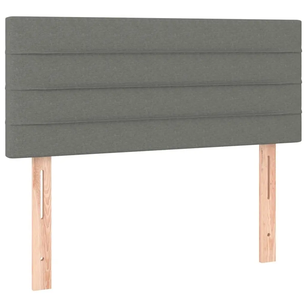 LED Headboard Dark Grey 100 cm Fabric 3121743