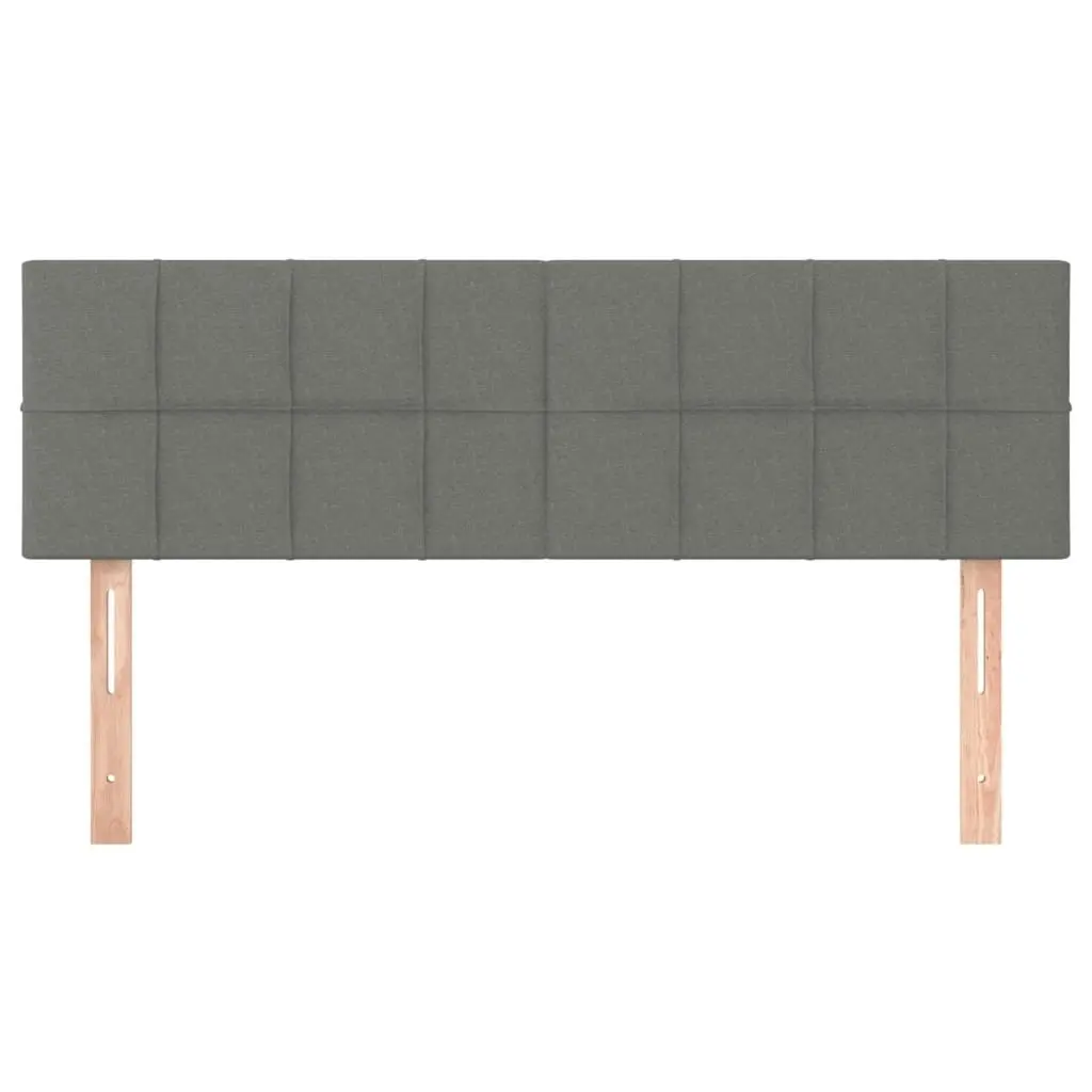 LED Headboard Dark Grey 144 cm Fabric 3121611