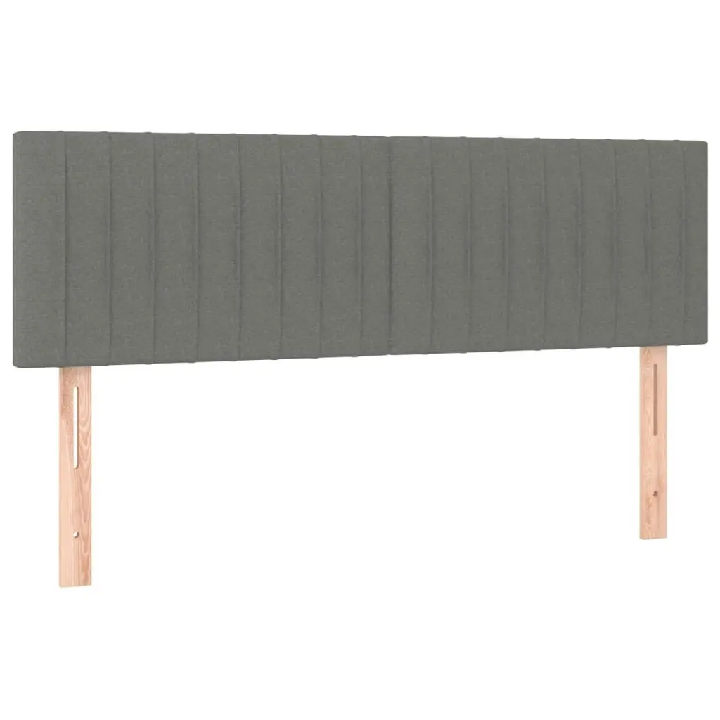 LED Headboard Dark Grey 144 cm Fabric 3121849