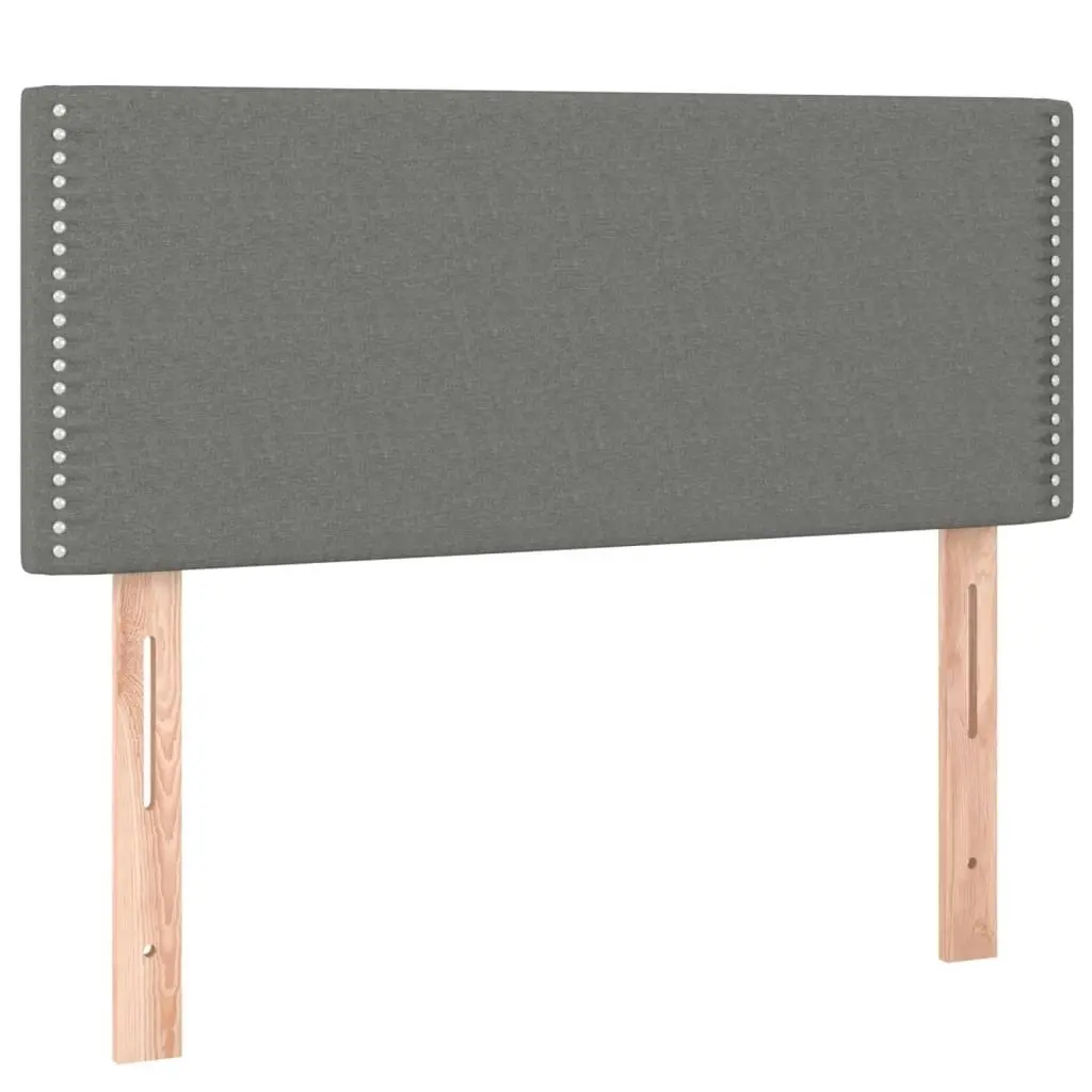 LED Headboard Dark Grey 100x5x78/88 cm Fabric 3121463