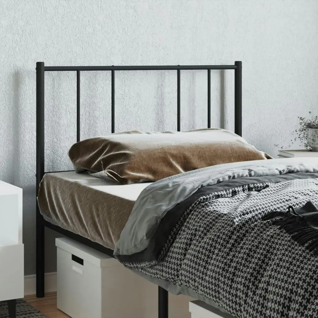 Metal Headboard Black 107 cm 352510