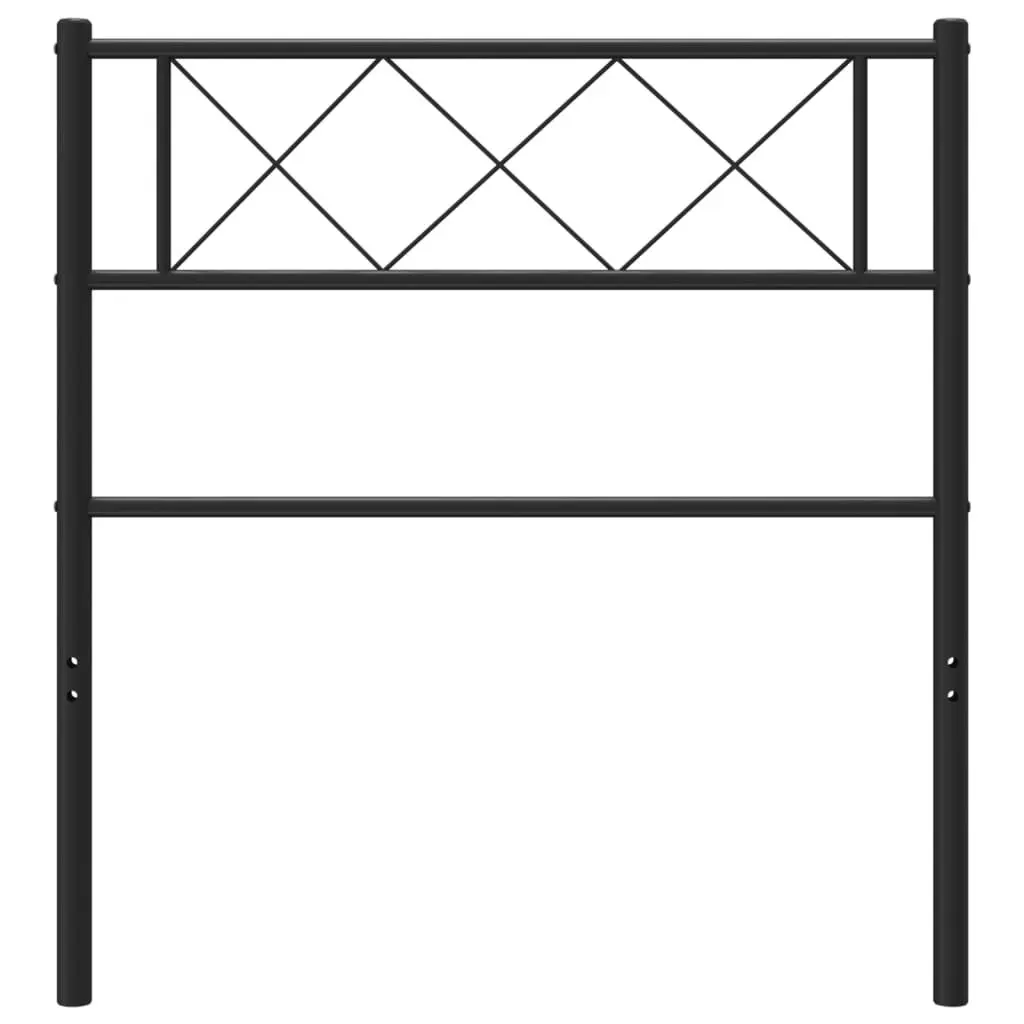 Metal Headboard Black 107 cm 372307