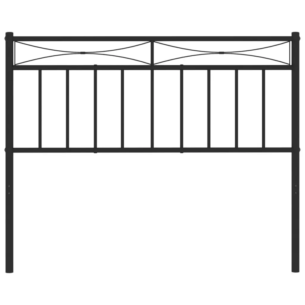 Metal Headboard Black 107 cm King Single 373721