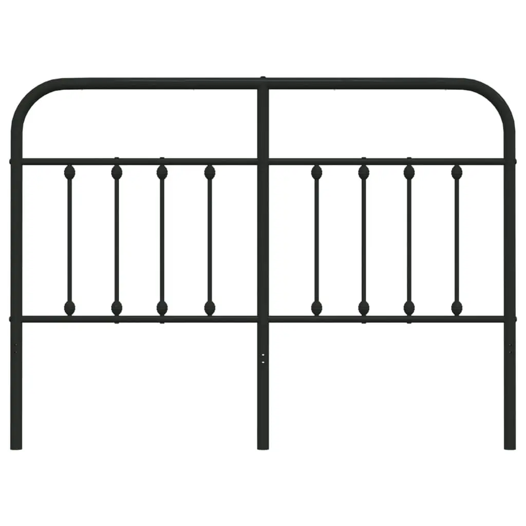 Metal Headboard Black 137 cm Double 352610