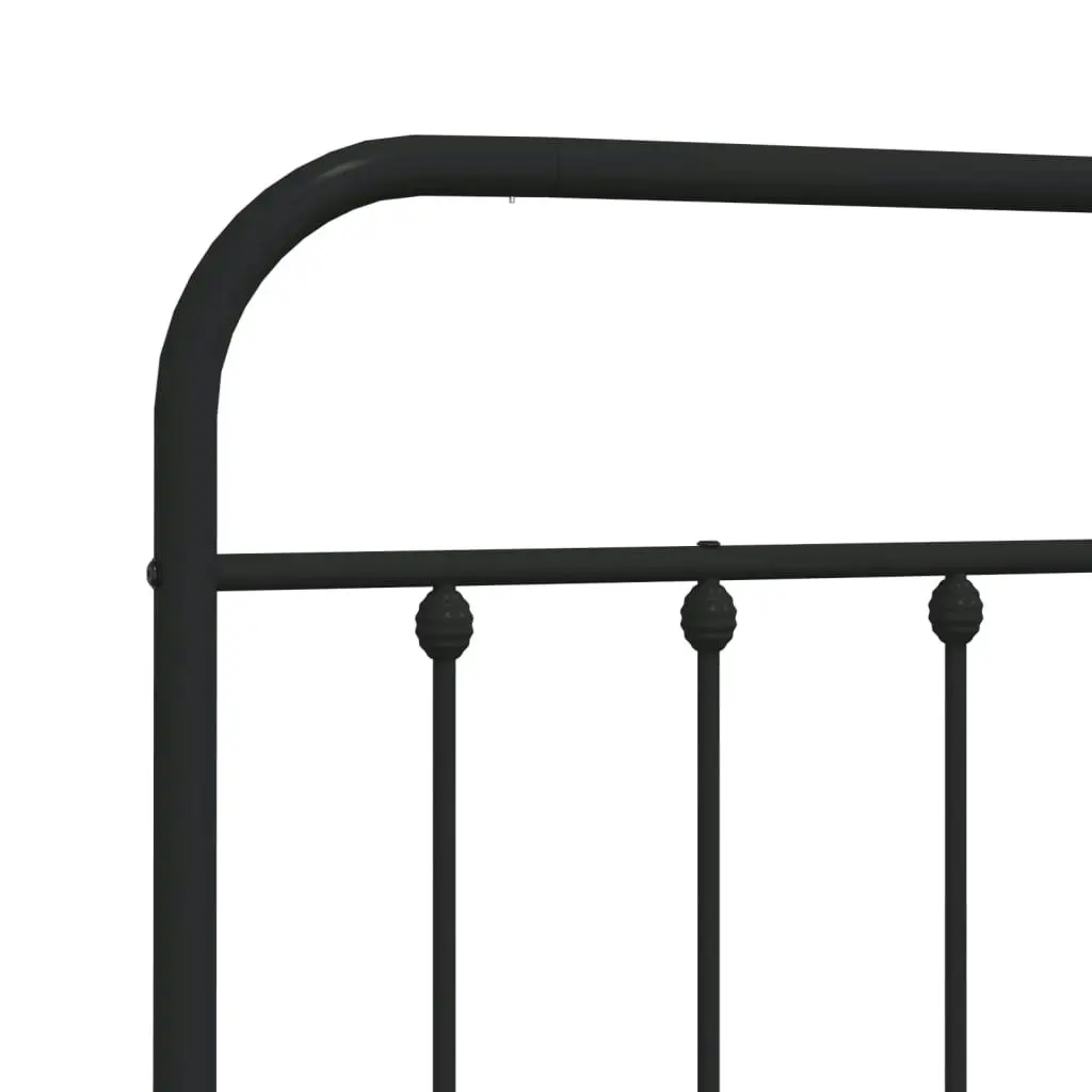 Metal Headboard Black 137 cm Double 352610