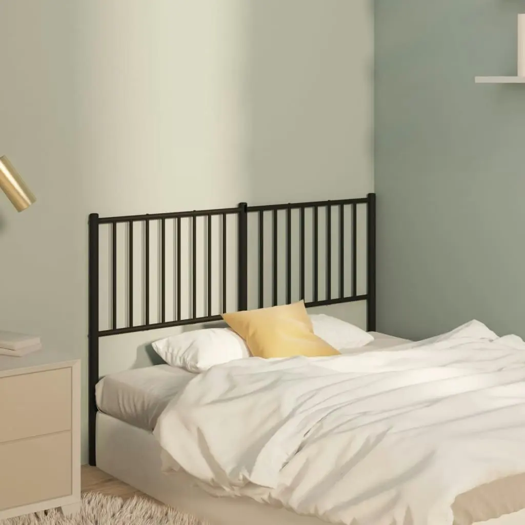 Metal Headboard Black 137 cm 350896