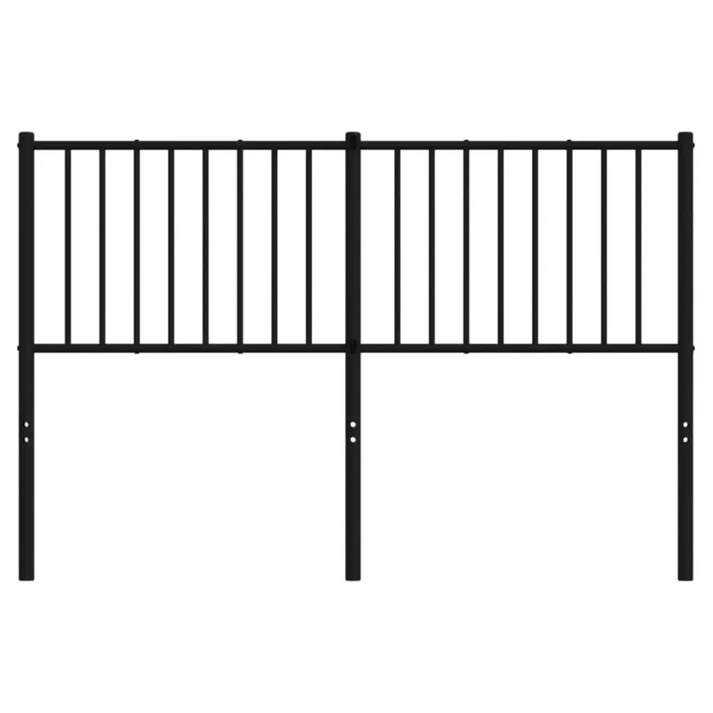 Metal Headboard Black 137 cm 350896