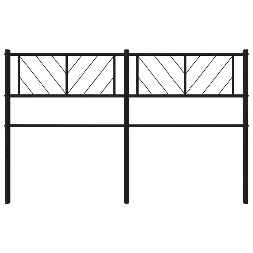 Metal Headboard Black 137 cm 372211