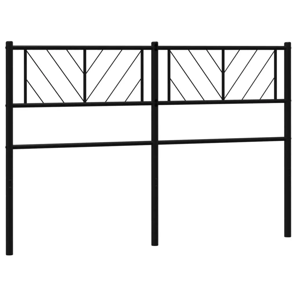 Metal Headboard Black 137 cm 372211