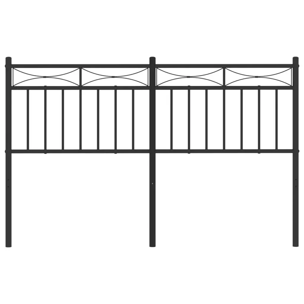 Metal Headboard Black 137 cm 373723