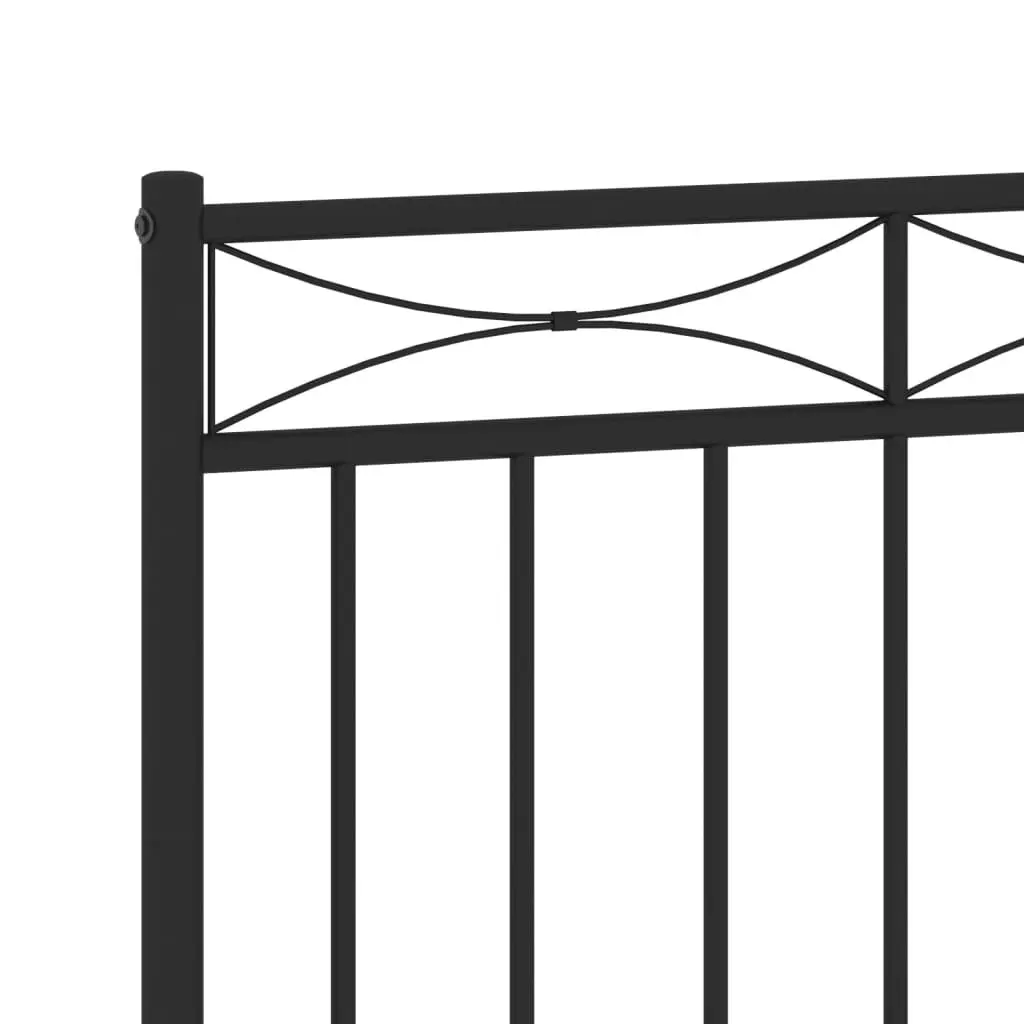 Metal Headboard Black 137 cm 373723