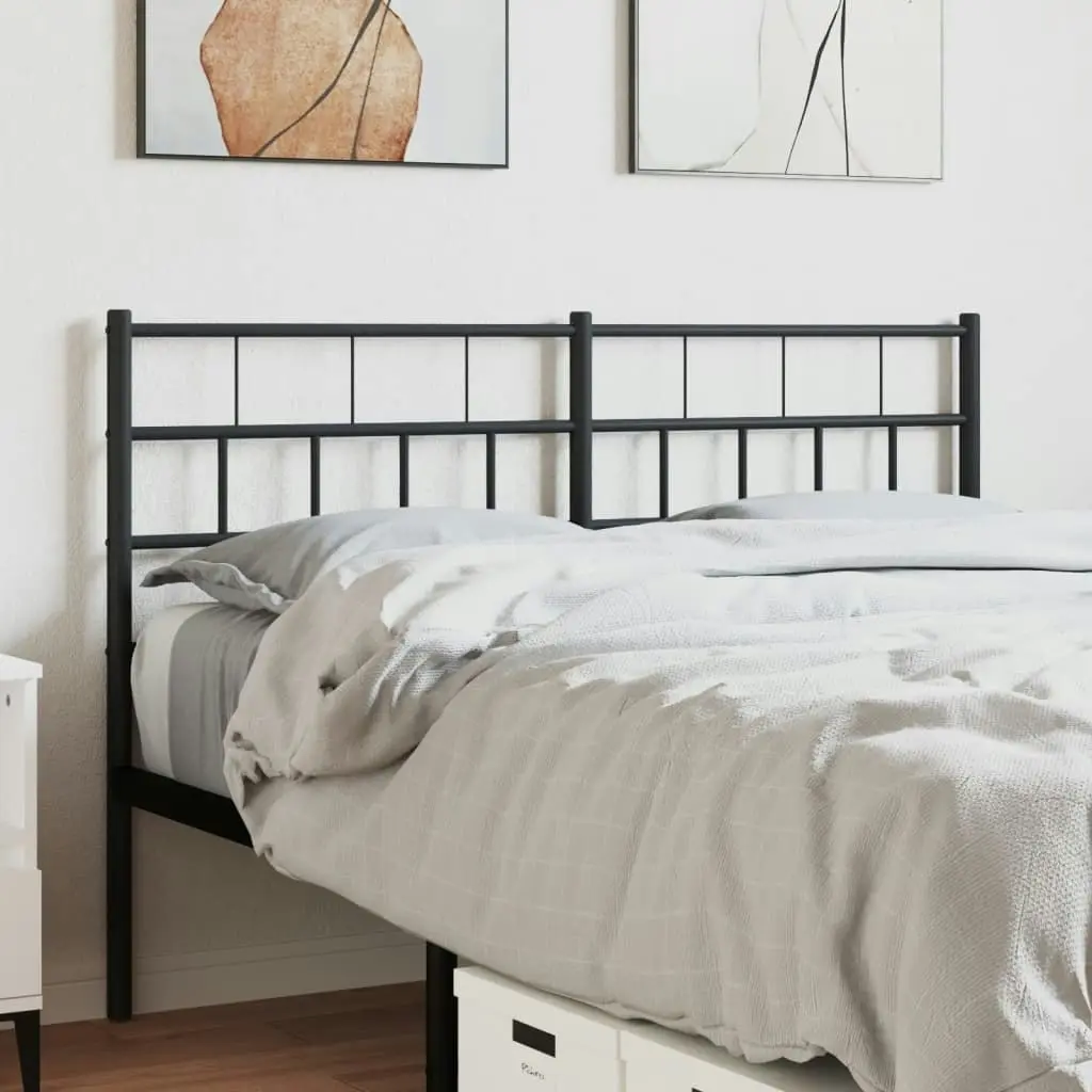 Metal Headboard Black 137 cm 355691