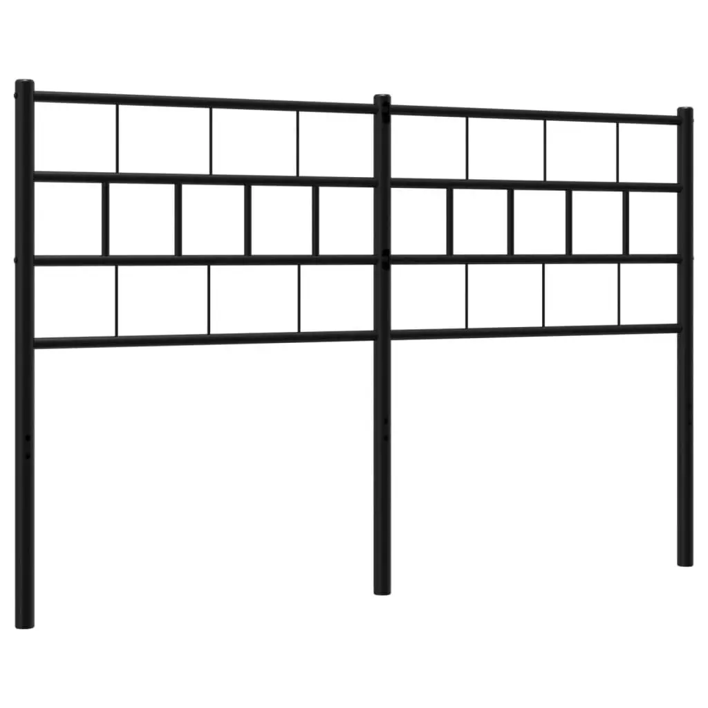 Metal Headboard Black 137 cm 355691