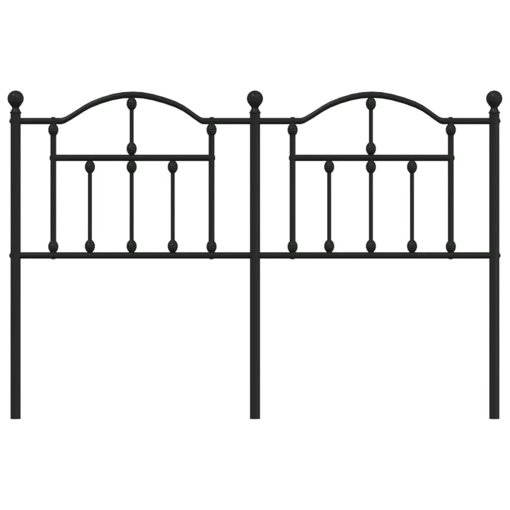 Metal Headboard Black 137 cm 353471