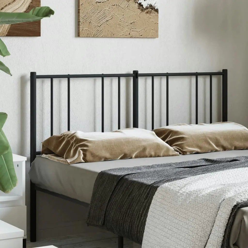 Metal Headboard Black 137 cm 352512