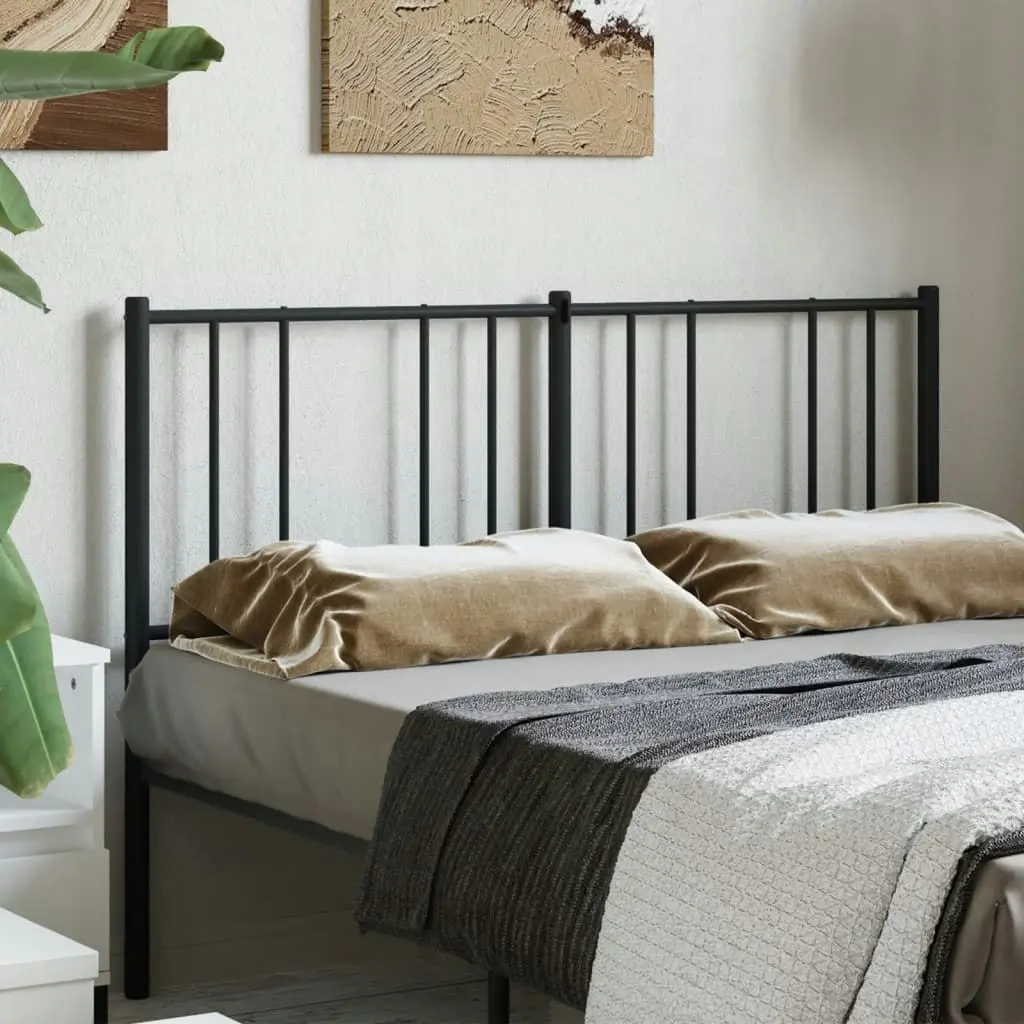 Metal Headboard Black 152 cm 352514