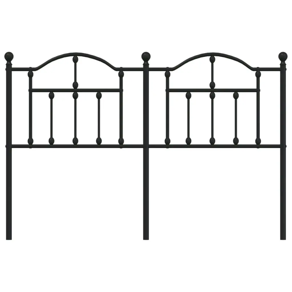 Metal Headboard Black 152 cm 353473