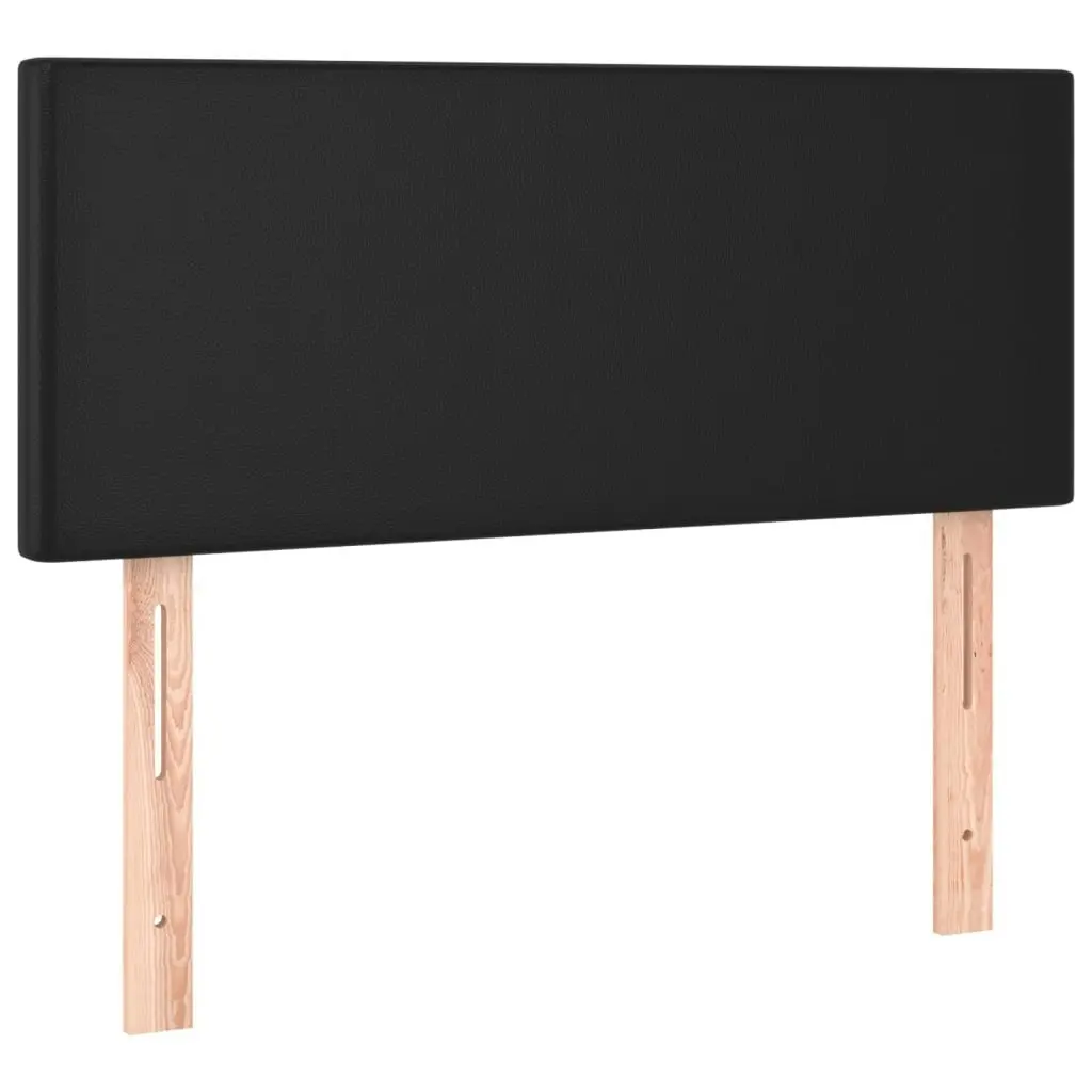 LED Headboard Black 100x5x78/88 cm Faux Leather 3121416