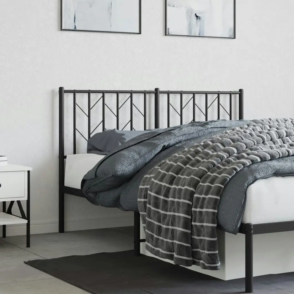 Metal Headboard Black 137 cm 374469