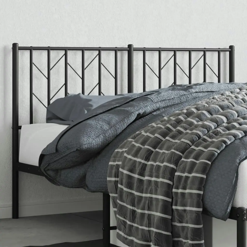 Metal Headboard Black 137 cm 374469