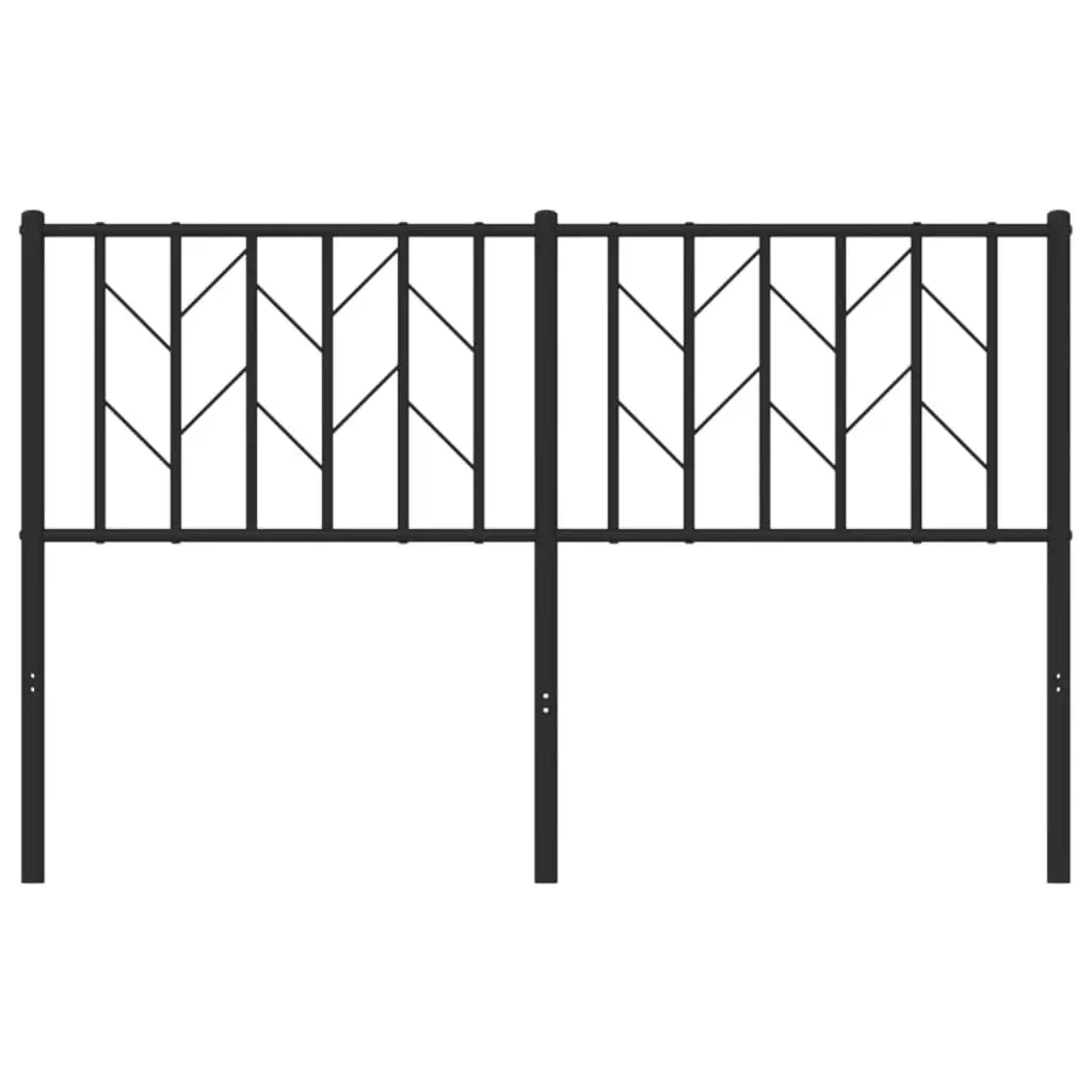 Metal Headboard Black 137 cm 374469