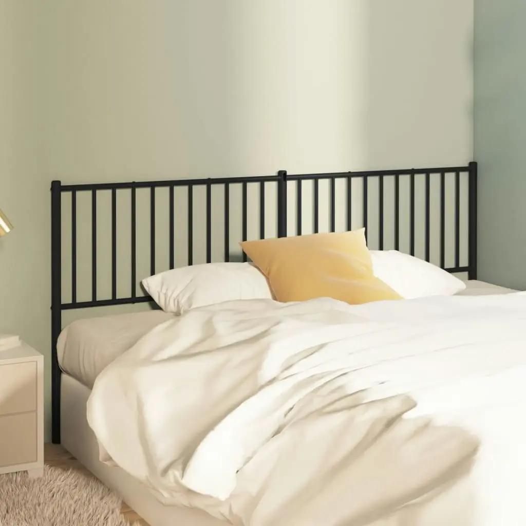 Metal Headboard Black 183 cm 350900