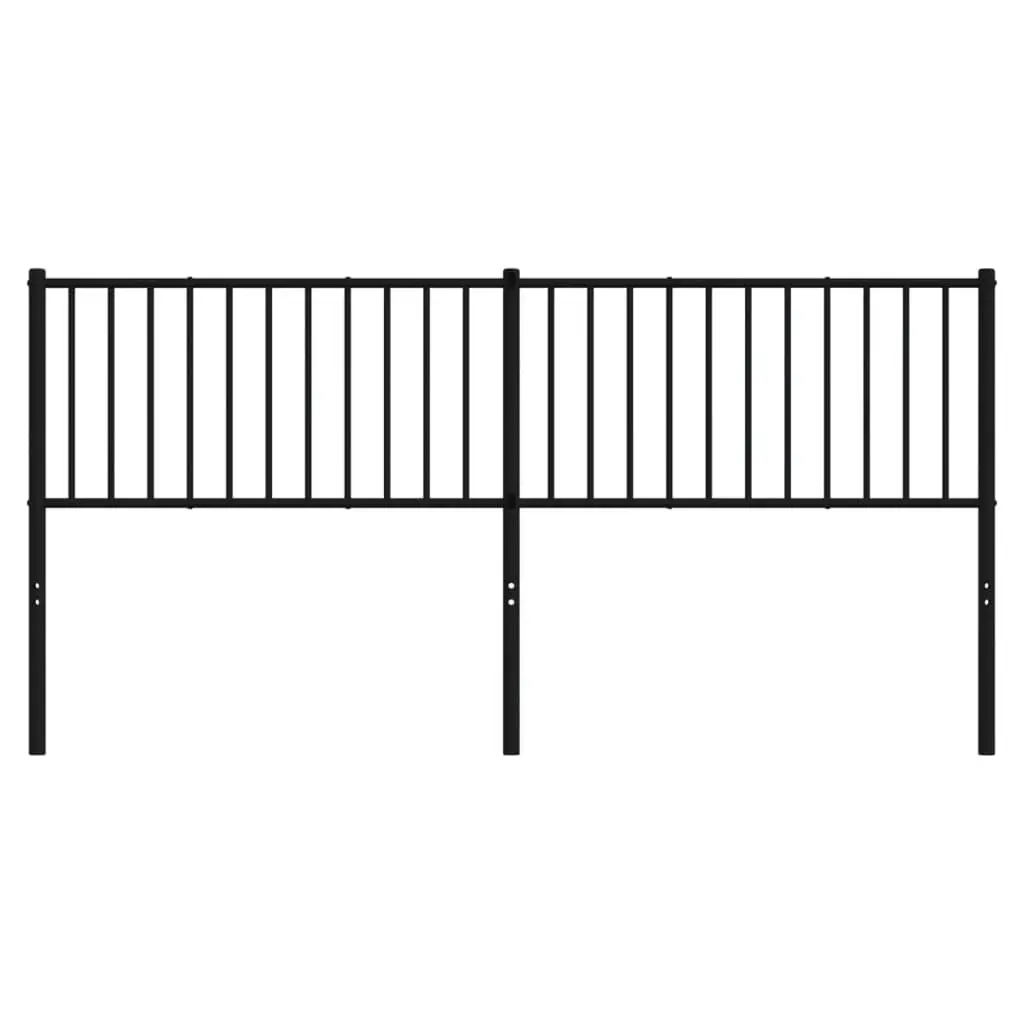 Metal Headboard Black 183 cm 350900