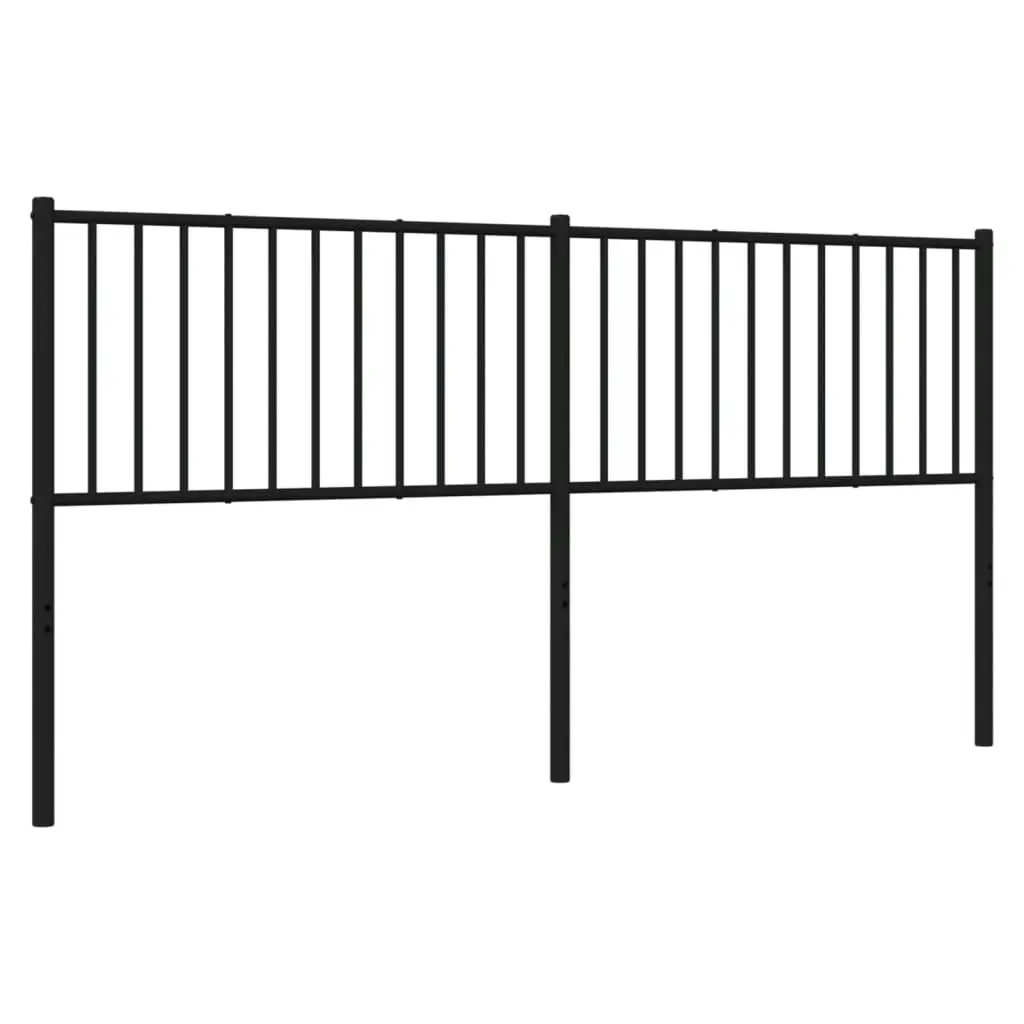 Metal Headboard Black 183 cm 350900