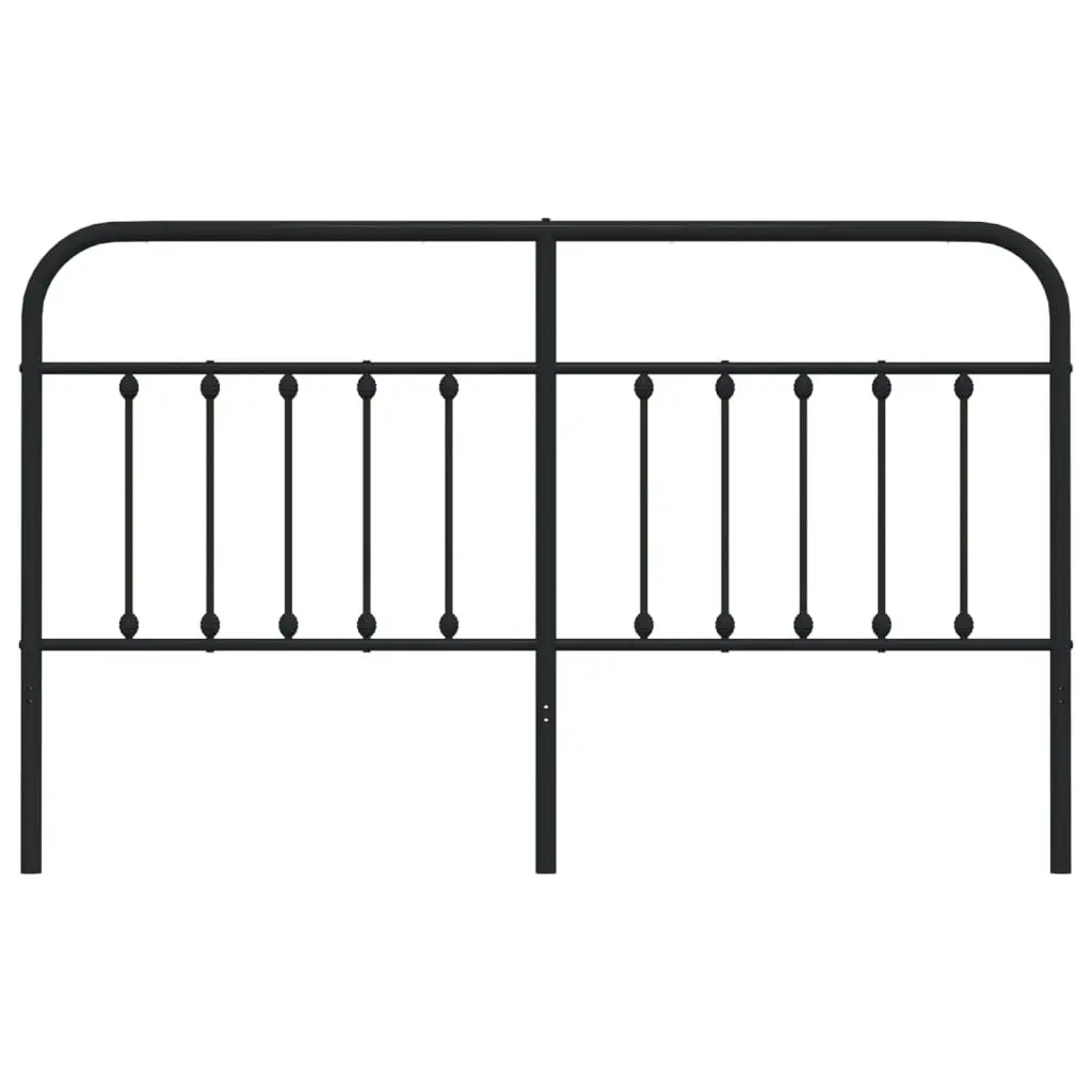 Metal Headboard Black 183 cm 352614