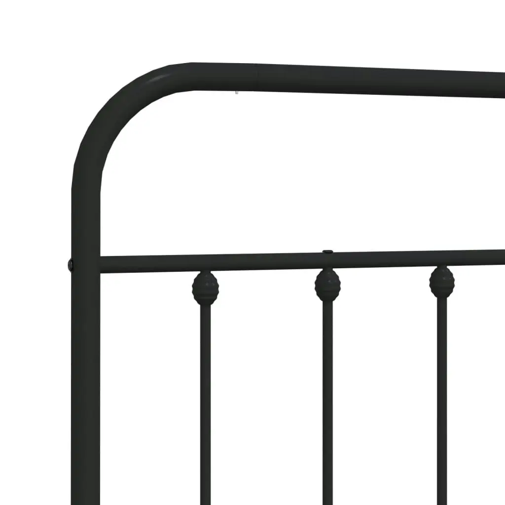 Metal Headboard Black 183 cm 352614