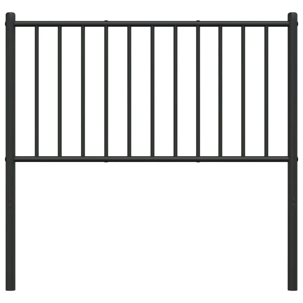 Metal Headboard Black 90 cm 350892