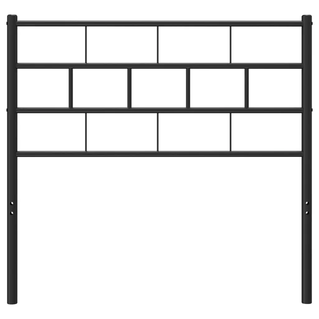 Metal Headboard Black 90 cm 355687