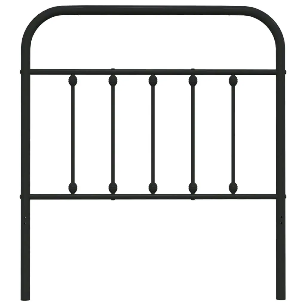 Metal Headboard Black 90 cm 352606