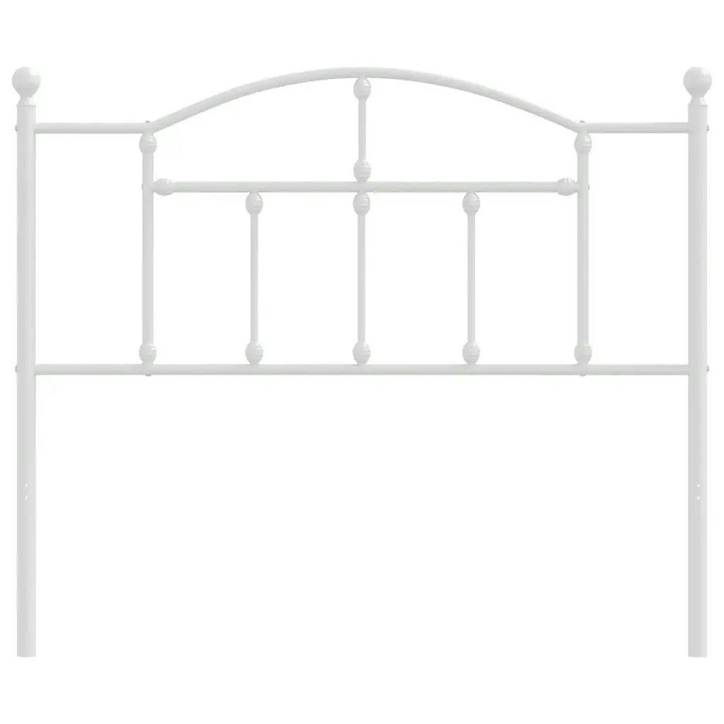 Metal Headboard White 107 cm 353518