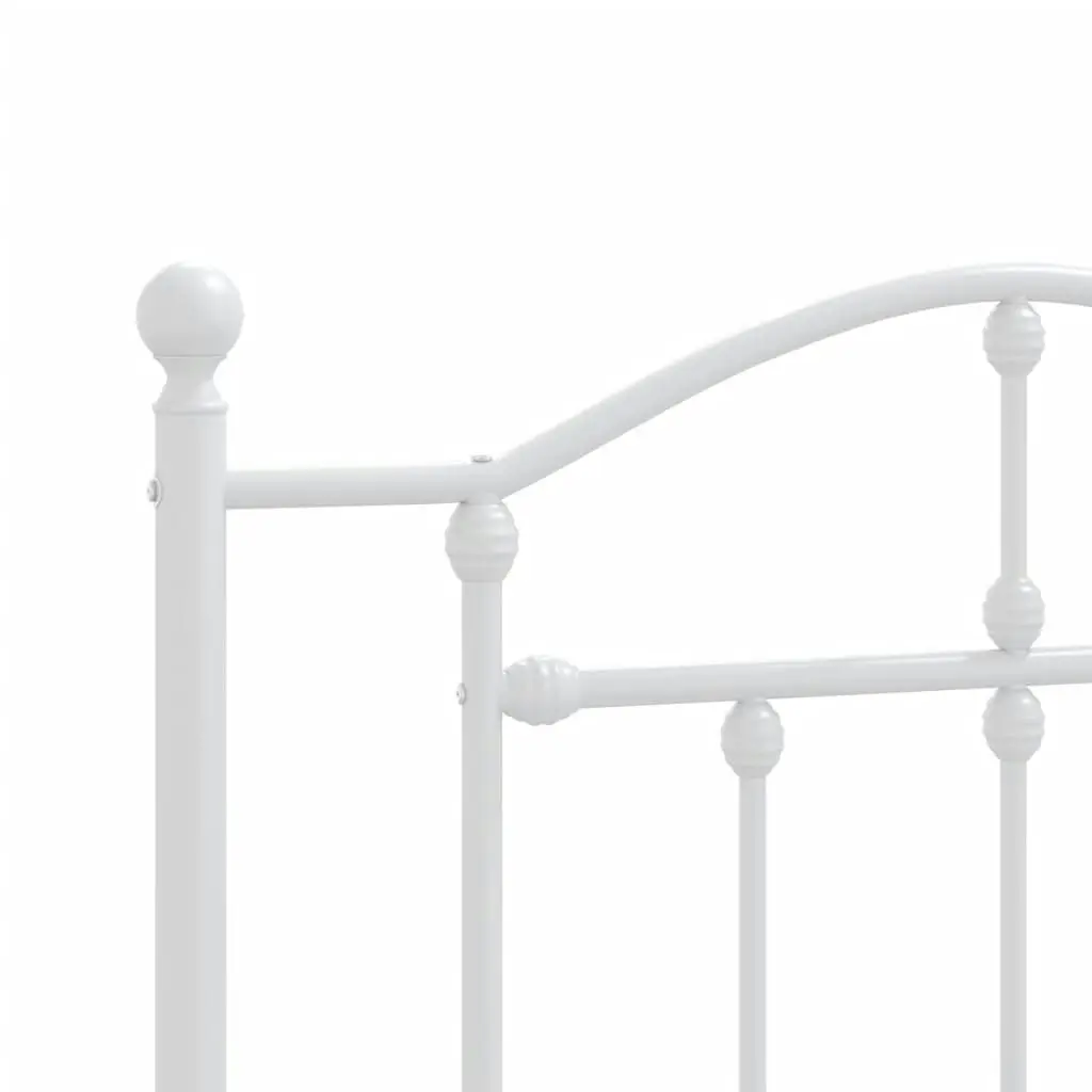 Metal Headboard White 107 cm 353518