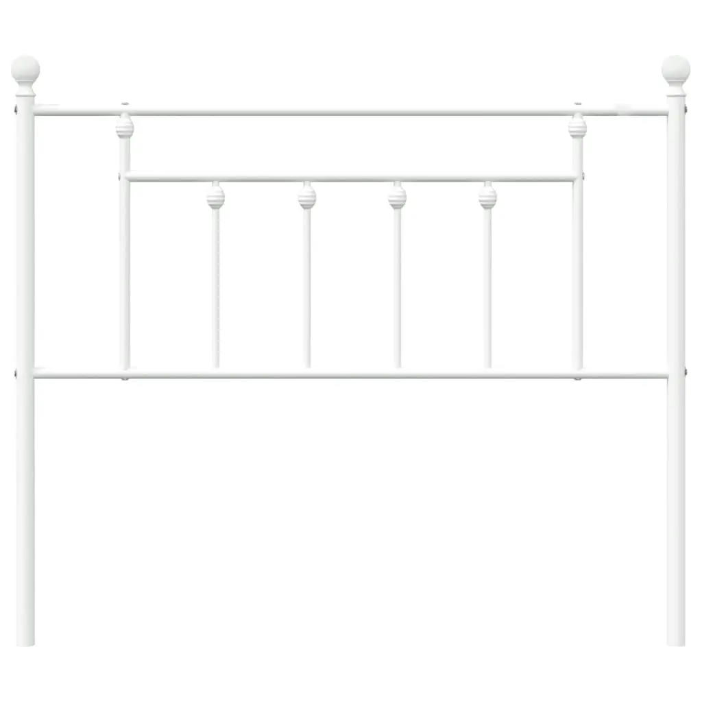 Metal Headboard White 107 cm 353616