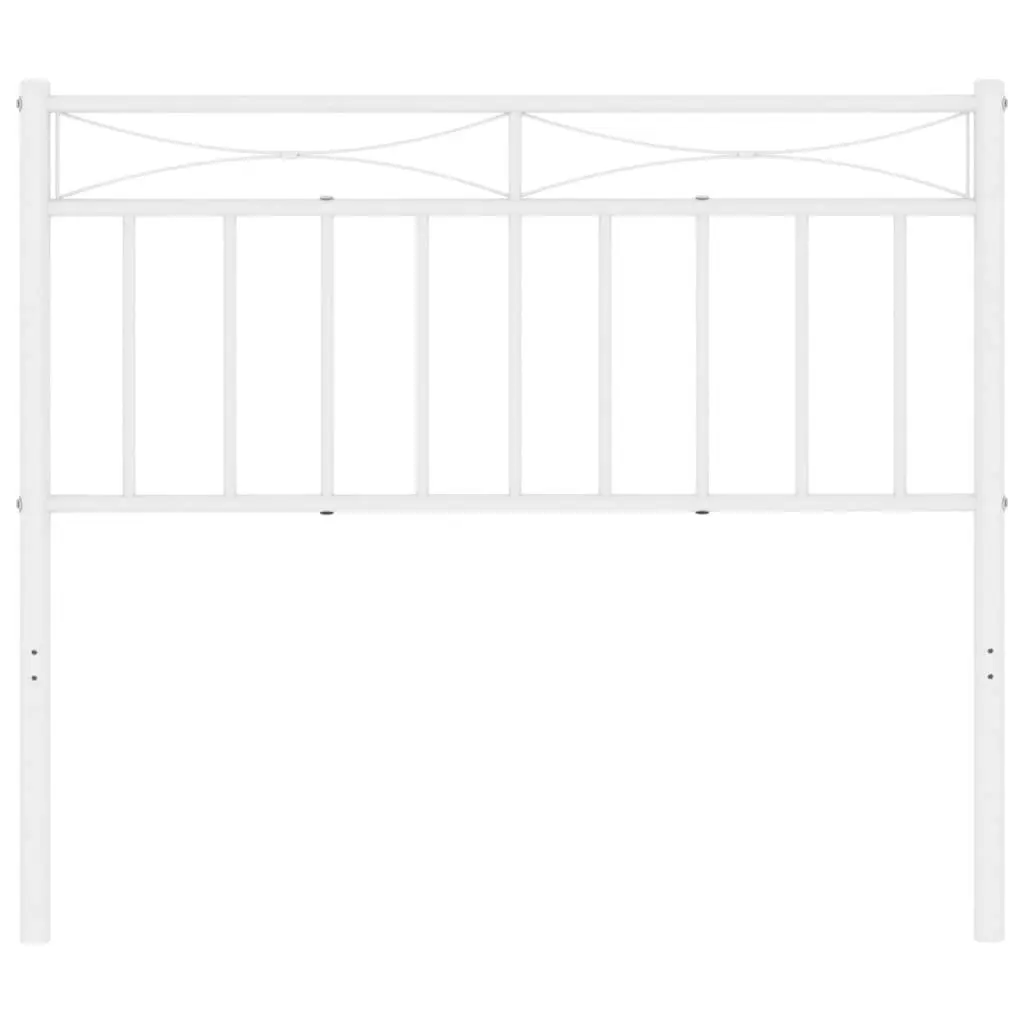 Metal Headboard White 107 cm 373770