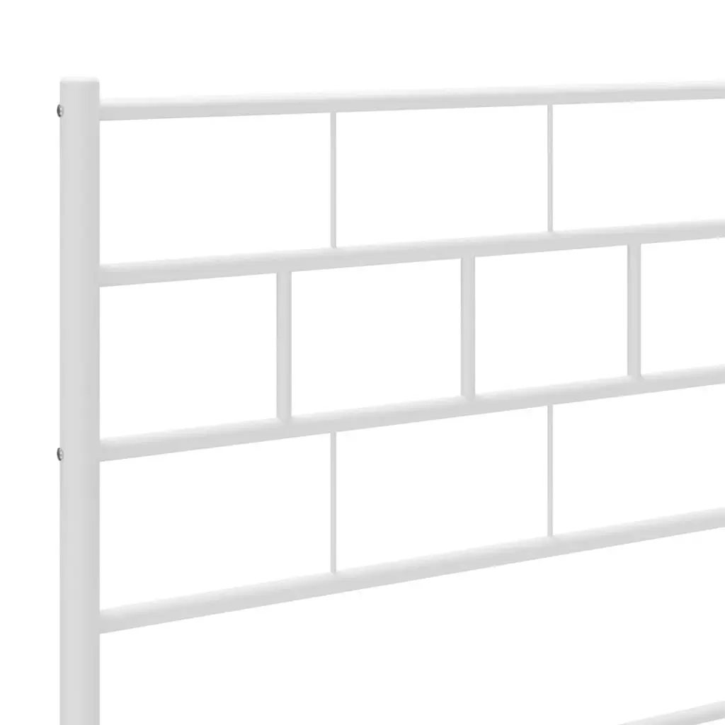 Metal Headboard White 107 cm 355738