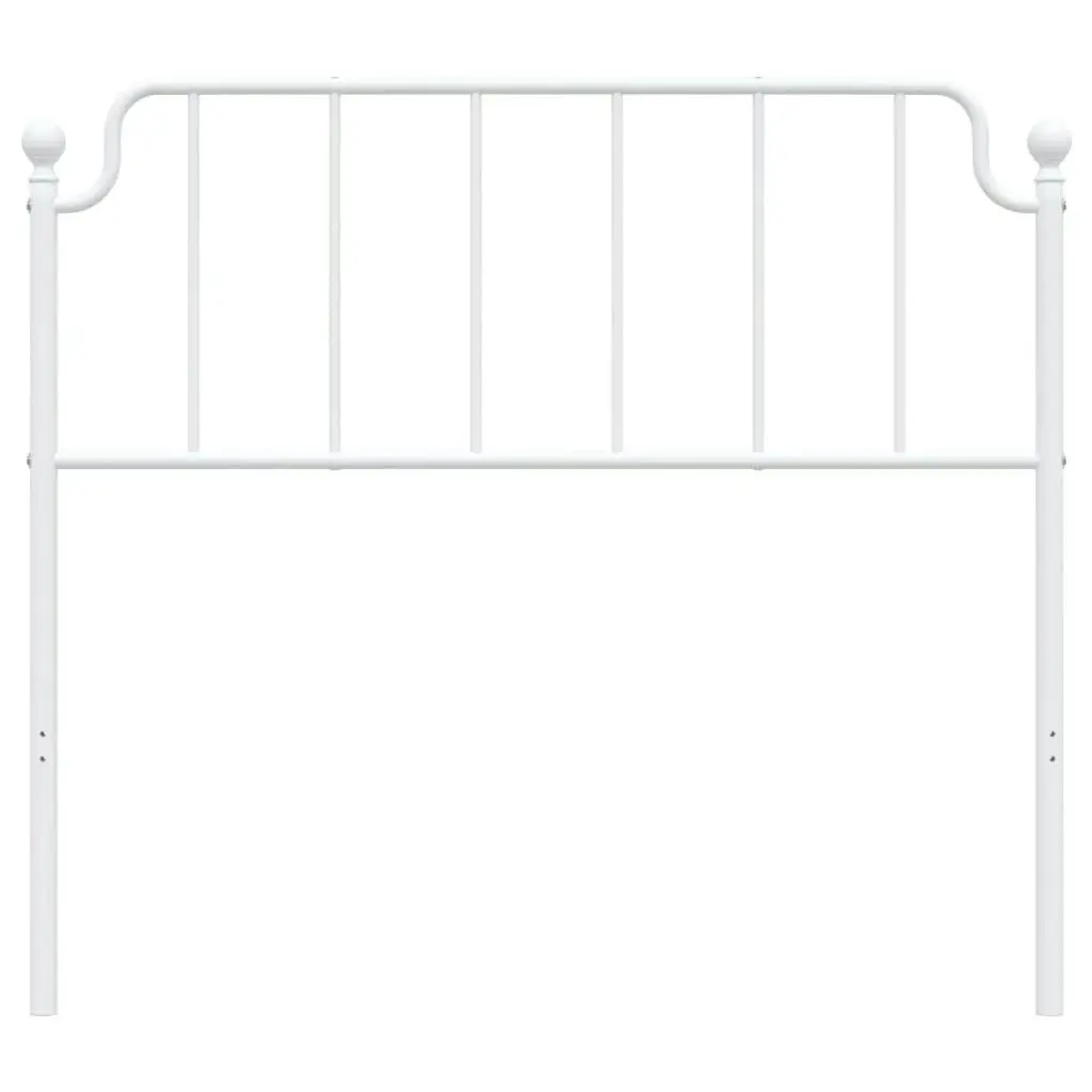 Metal Headboard White 107 cm 373966