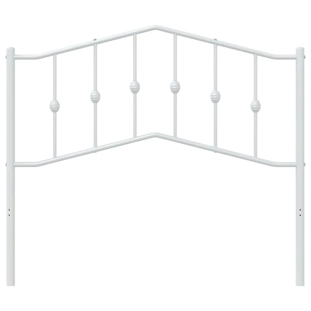 Metal Headboard White 107 cm 373868