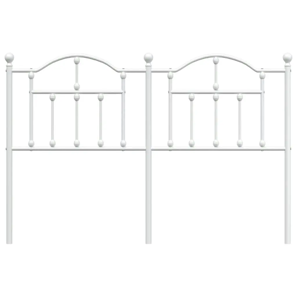 Metal Headboard White 137 cm 353520