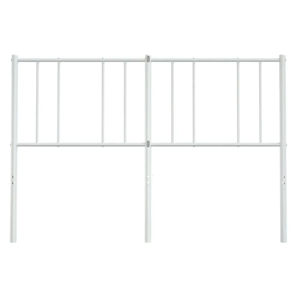 Metal Headboard White 137 cm 352561