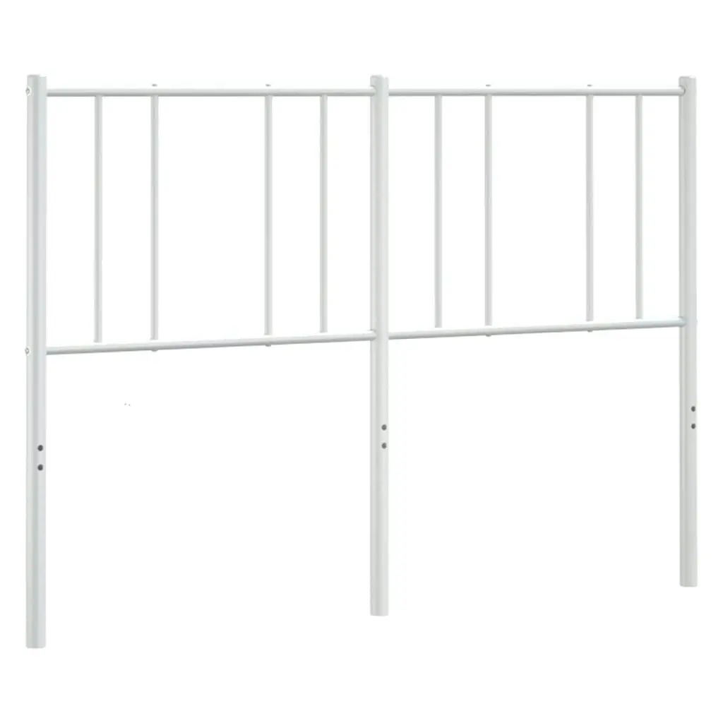 Metal Headboard White 137 cm 352561