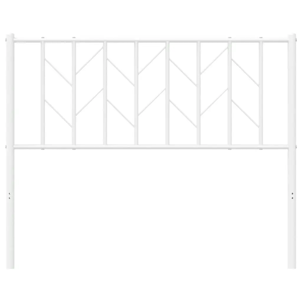 Metal Headboard White 107 cm 374516