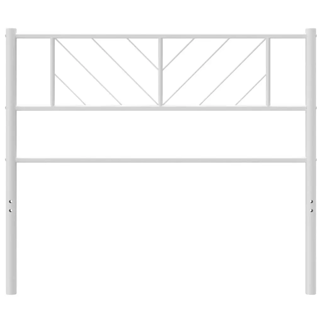 Metal Headboard White 112x90 cm 372258