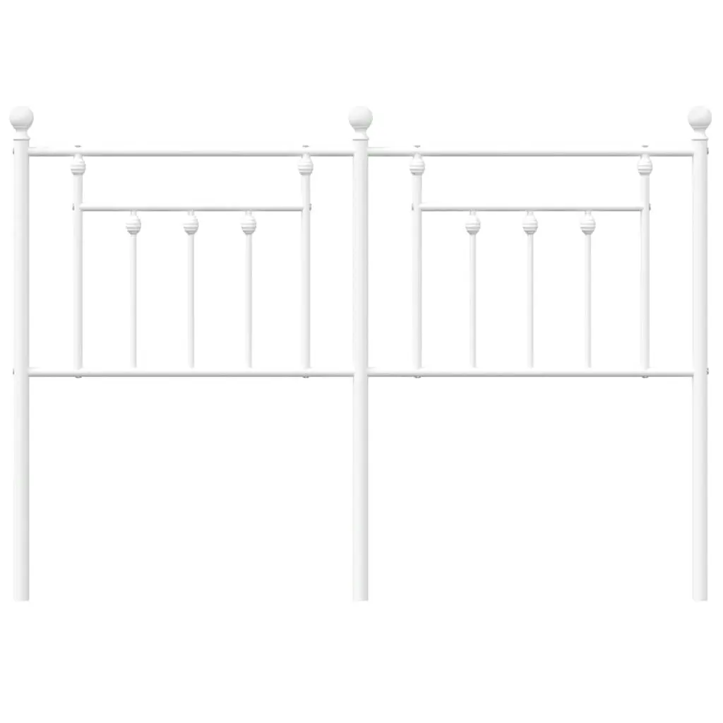 Metal Headboard White 137 cm 353618